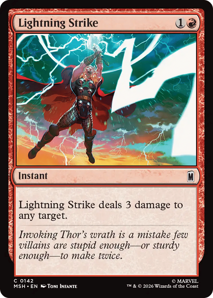 Lightning Strike — Marvel Super Heroes — Magic: The Gathering