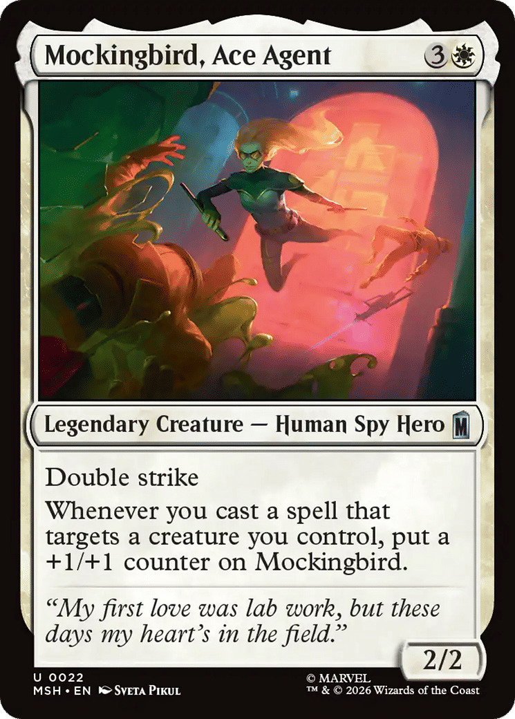Mockingbird, Ace Agent — Marvel Super Heroes — Magic: The Gathering