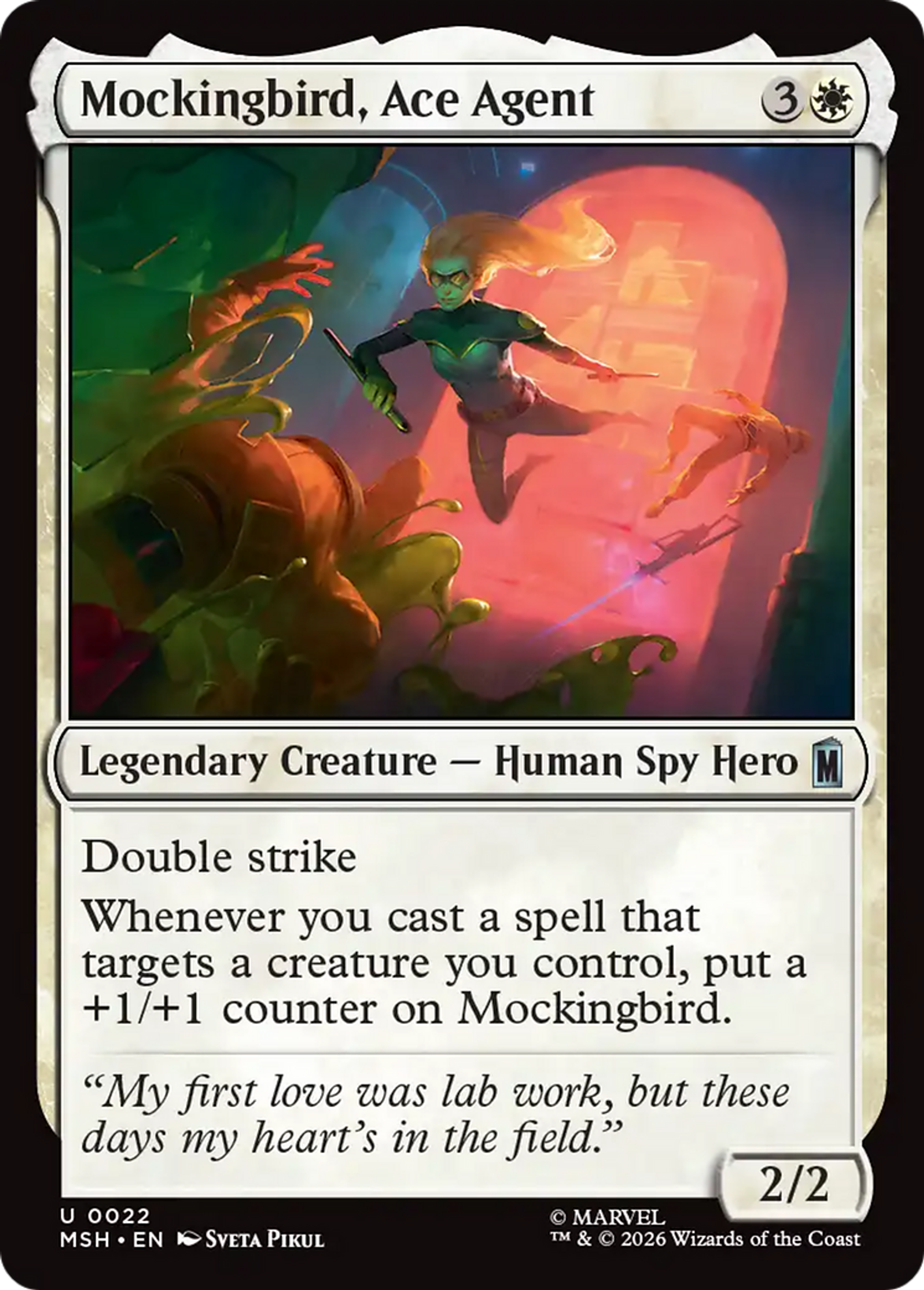 Oiseau Moqueur, agente de talent — Marvel Super Heroes — Magic: The Gathering