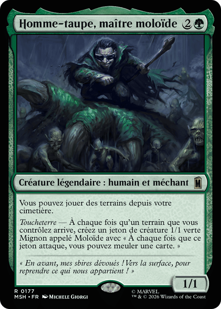 Homme-taupe, maître moloïde — Marvel Super Heroes — Magic: The Gathering