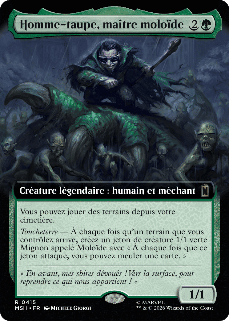 Homme-taupe, maître moloïde — Marvel Super Heroes — Magic: The Gathering