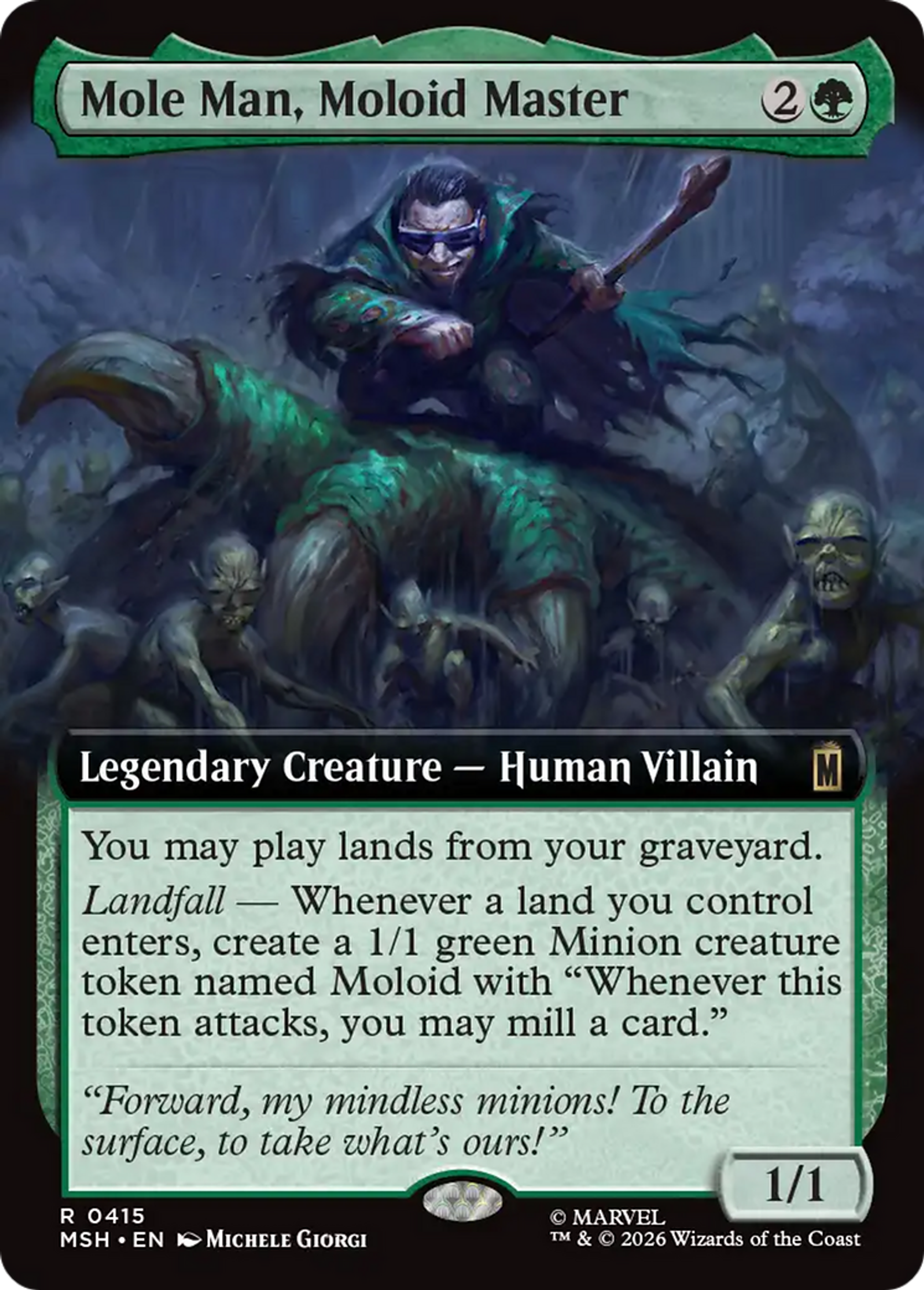 Homme-taupe, maître moloïde — Marvel Super Heroes — Magic: The Gathering