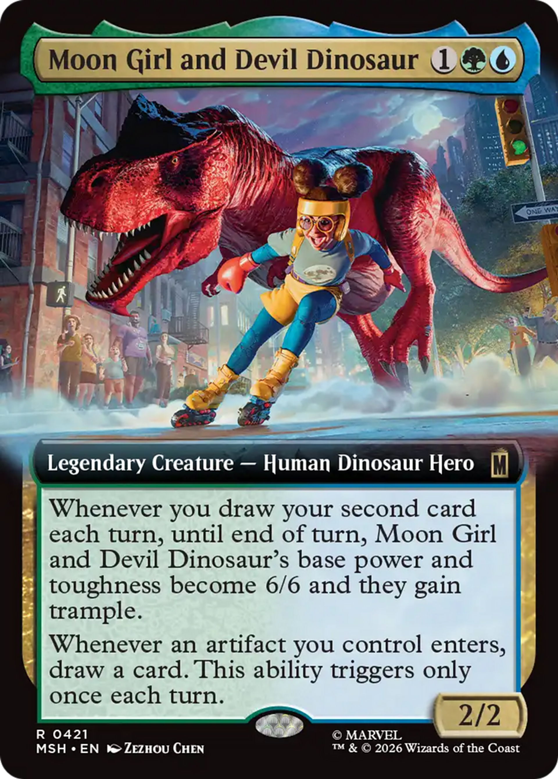 Moon Girl et Devil le Dinosaure — Marvel Super Heroes — Magic: The Gathering