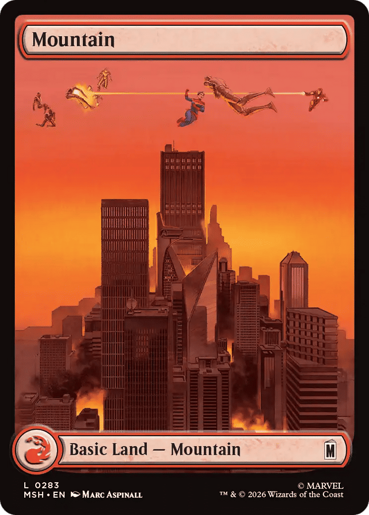 Mountain — Marvel Super Heroes — Magic: The Gathering