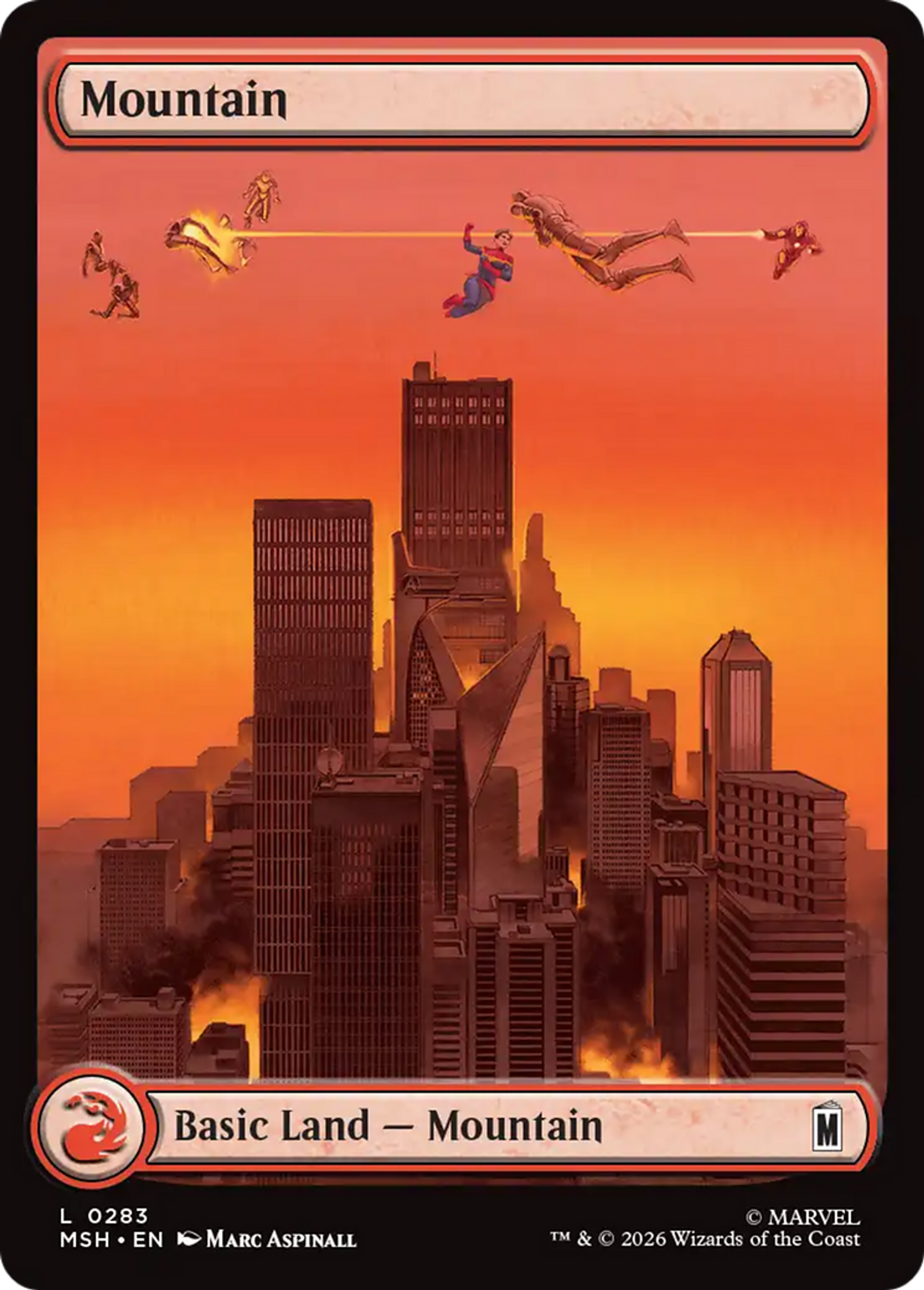 Mountain — Marvel Super Heroes — Magic: The Gathering