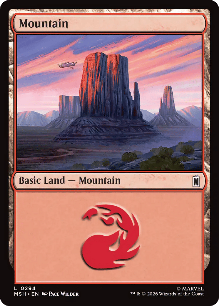 Mountain — Marvel Super Heroes — Magic: The Gathering