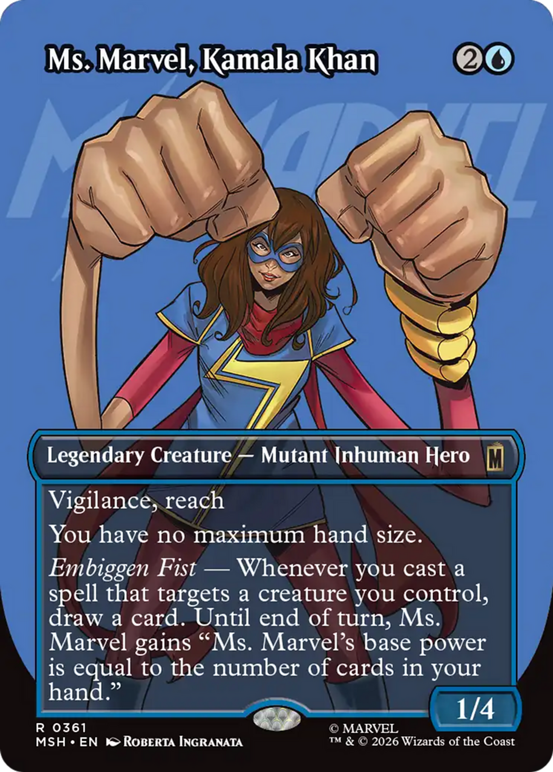 Ms. Marvel, Kamala Khan — Marvel Super Heroes — Magic: The Gathering