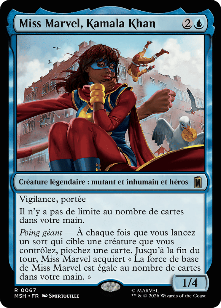 Miss Marvel, Kamala Khan — Marvel Super Heroes — Magic: The Gathering