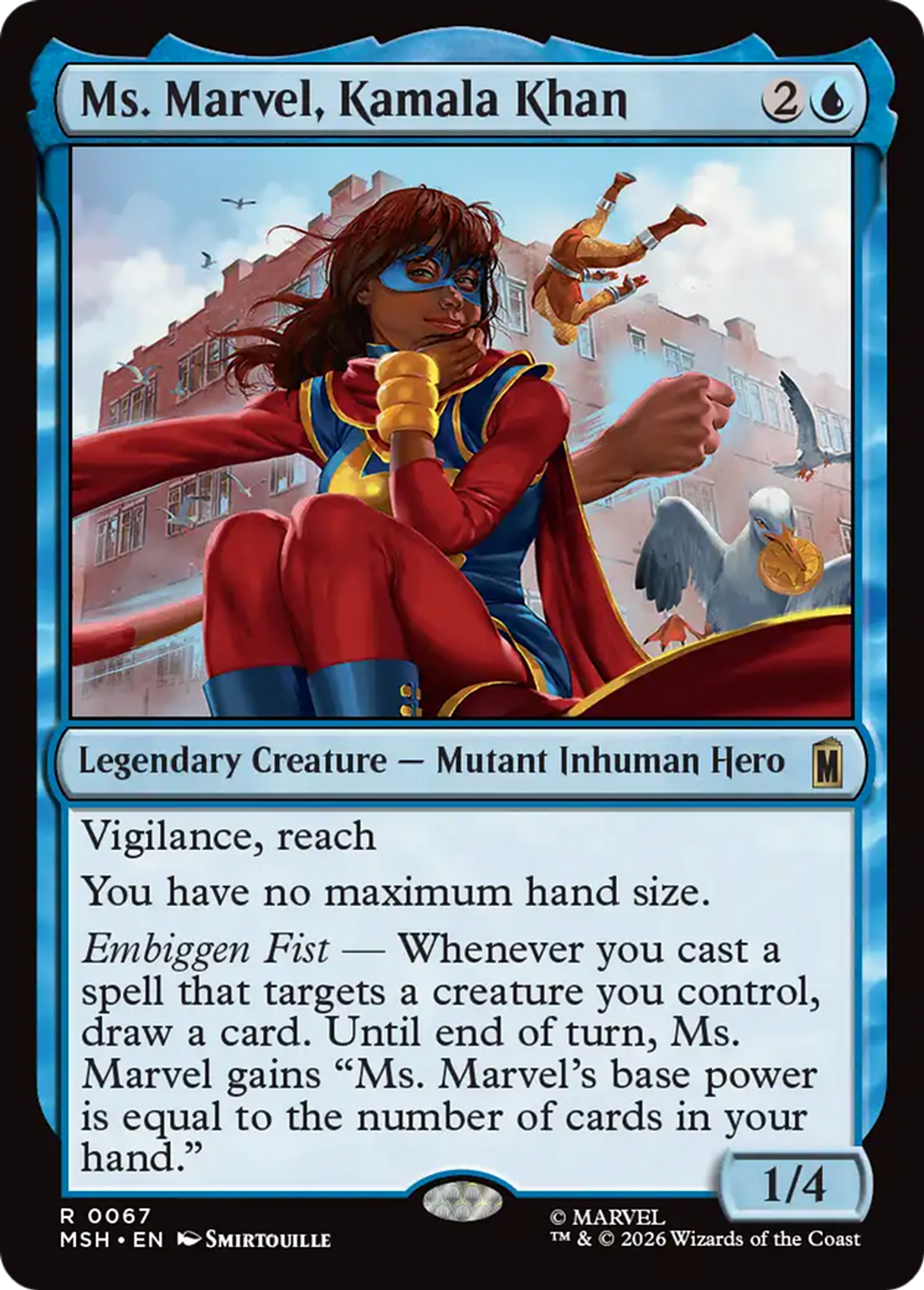 Miss Marvel, Kamala Khan — Marvel Super Heroes — Magic: The Gathering