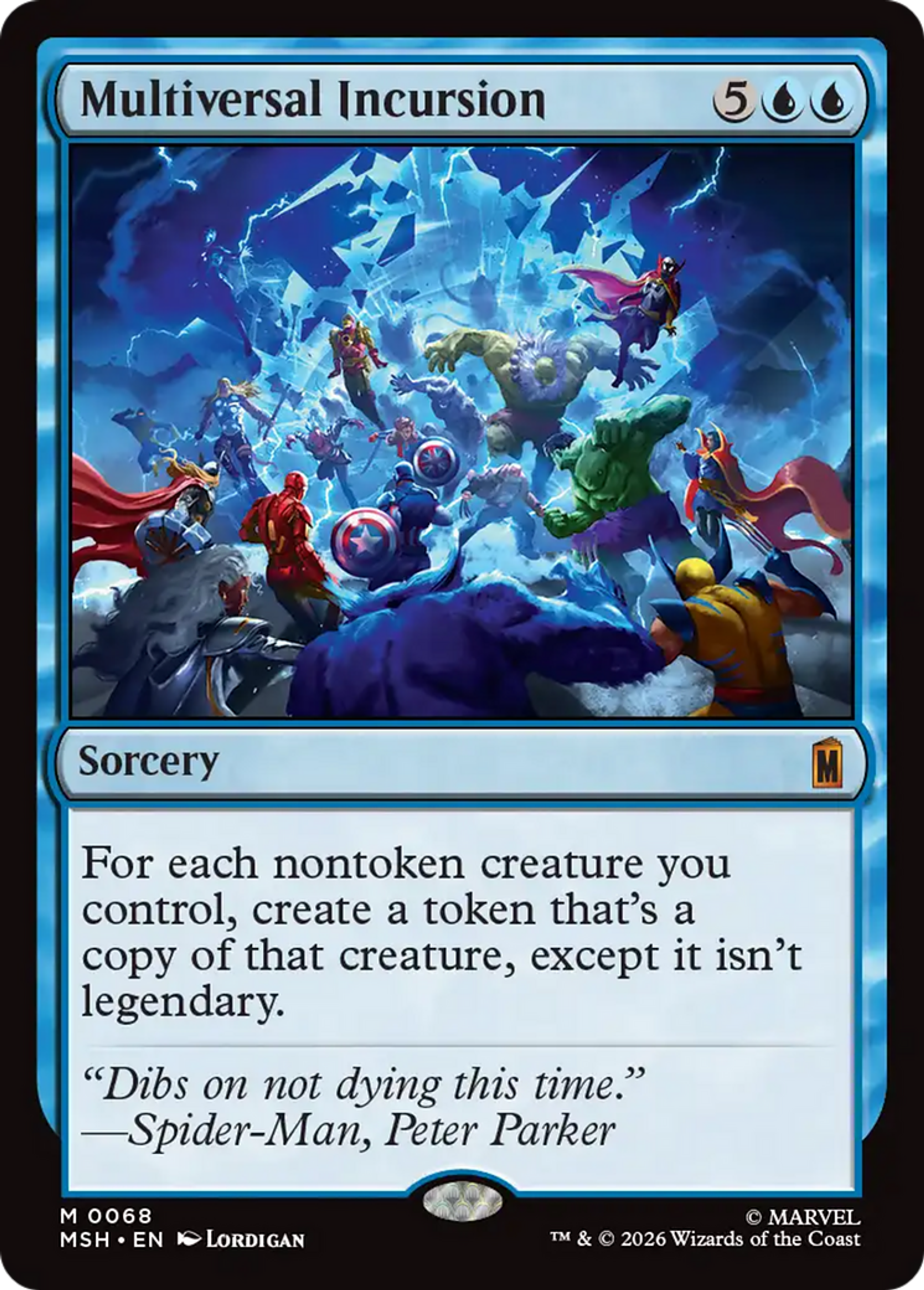 Incursion multiverselle — Marvel Super Heroes — Magic: The Gathering