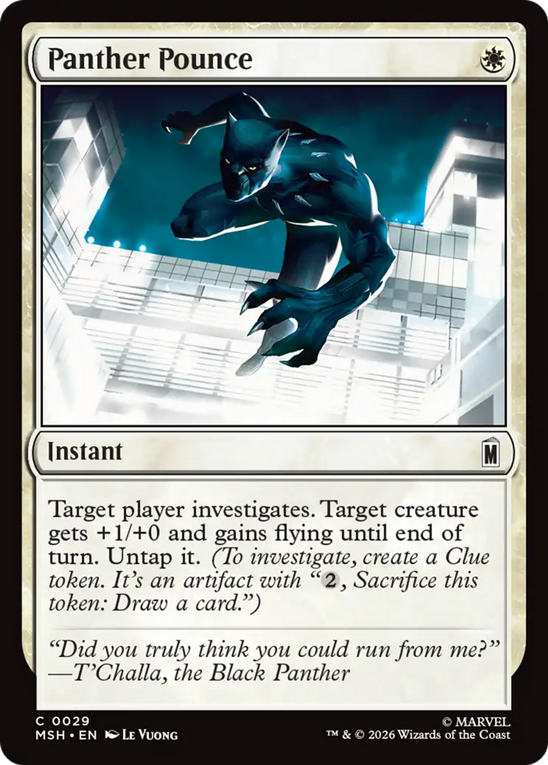 Bondissement de la panthère — Marvel Super Heroes — Magic: The Gathering