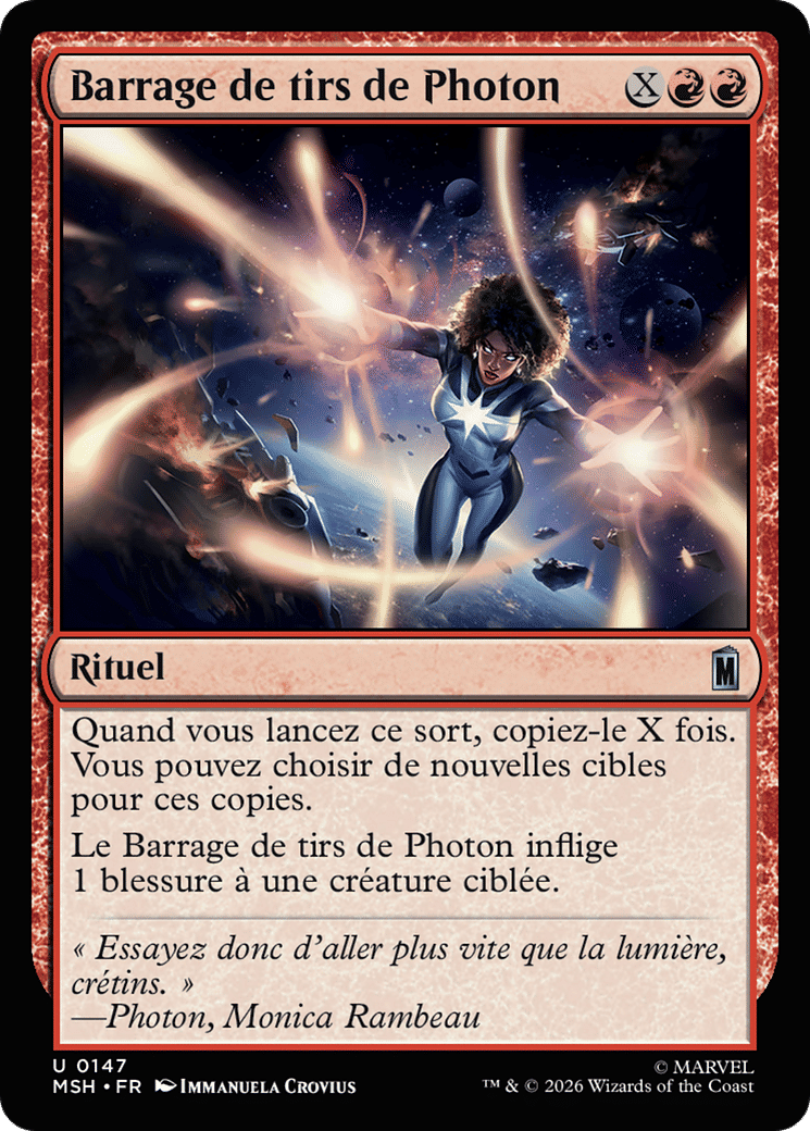 Barrage de tirs de Photon — Marvel Super Heroes — Magic: The Gathering