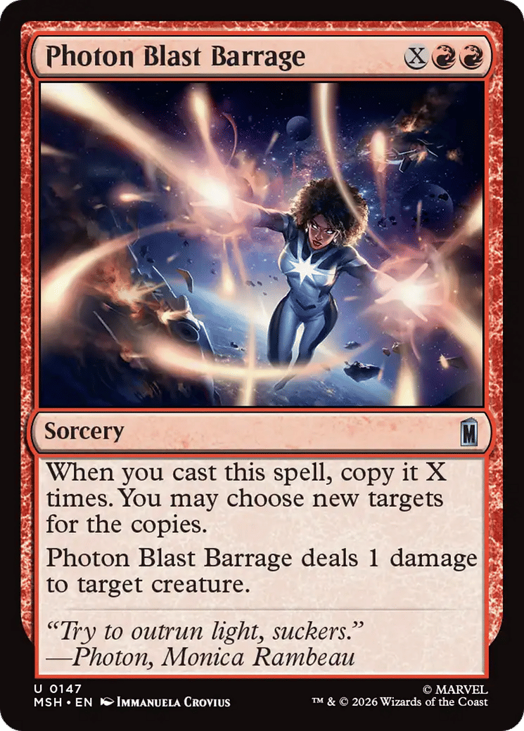 Photon Blast Barrage — Marvel Super Heroes — Magic: The Gathering