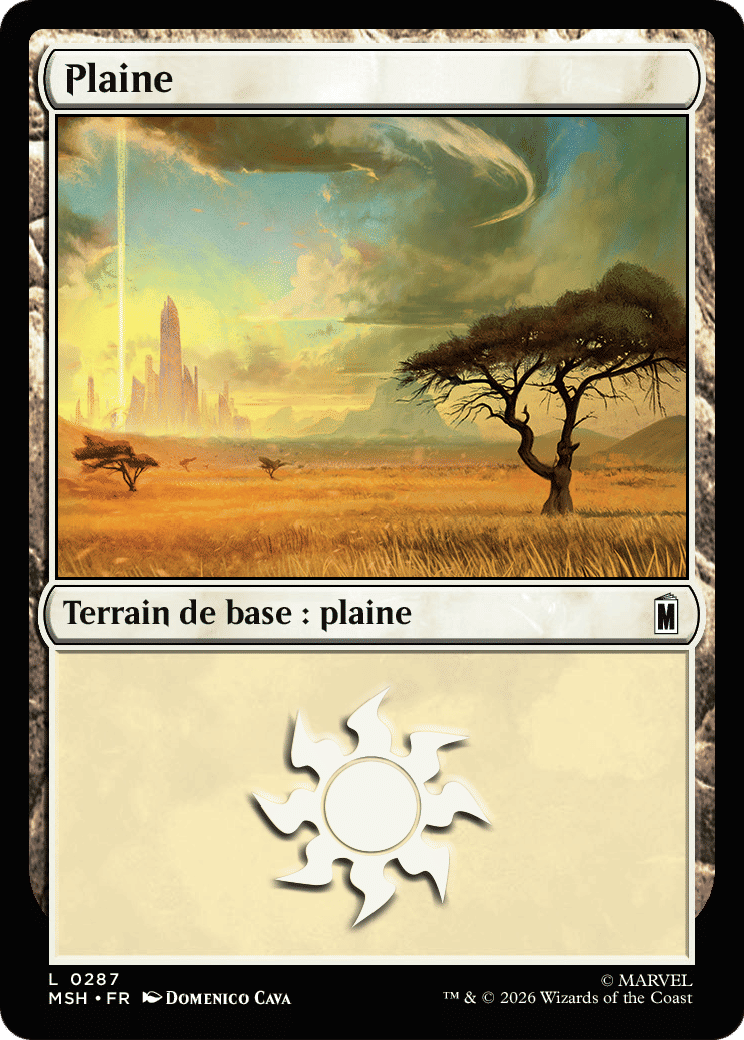 Plaine — Marvel Super Heroes — Magic: The Gathering