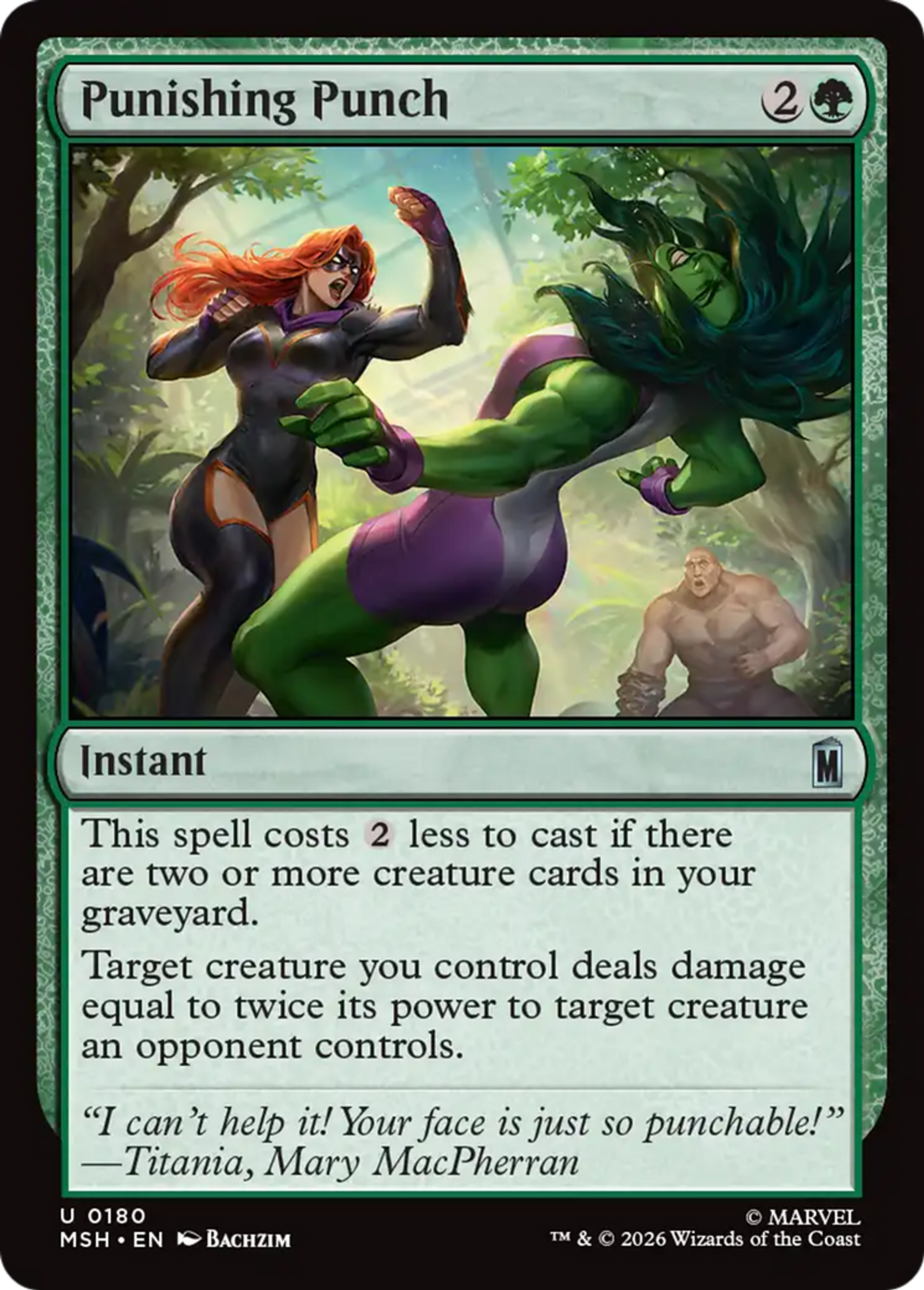 Punishing Punch — Marvel Super Heroes — Magic: The Gathering