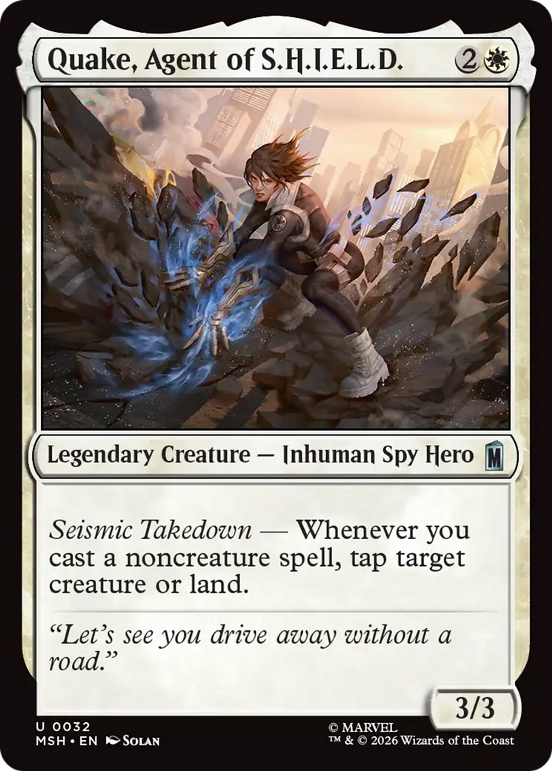Quake, agent du S.H.I.E.L.D. — Marvel Super Heroes — Magic: The Gathering