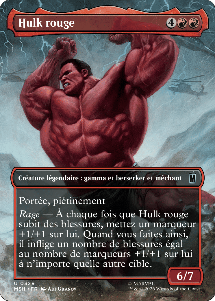 Hulk rouge — Marvel Super Heroes — Magic: The Gathering