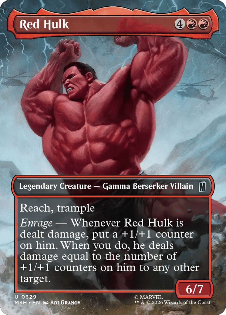 Red Hulk — Marvel Super Heroes — Magic: The Gathering