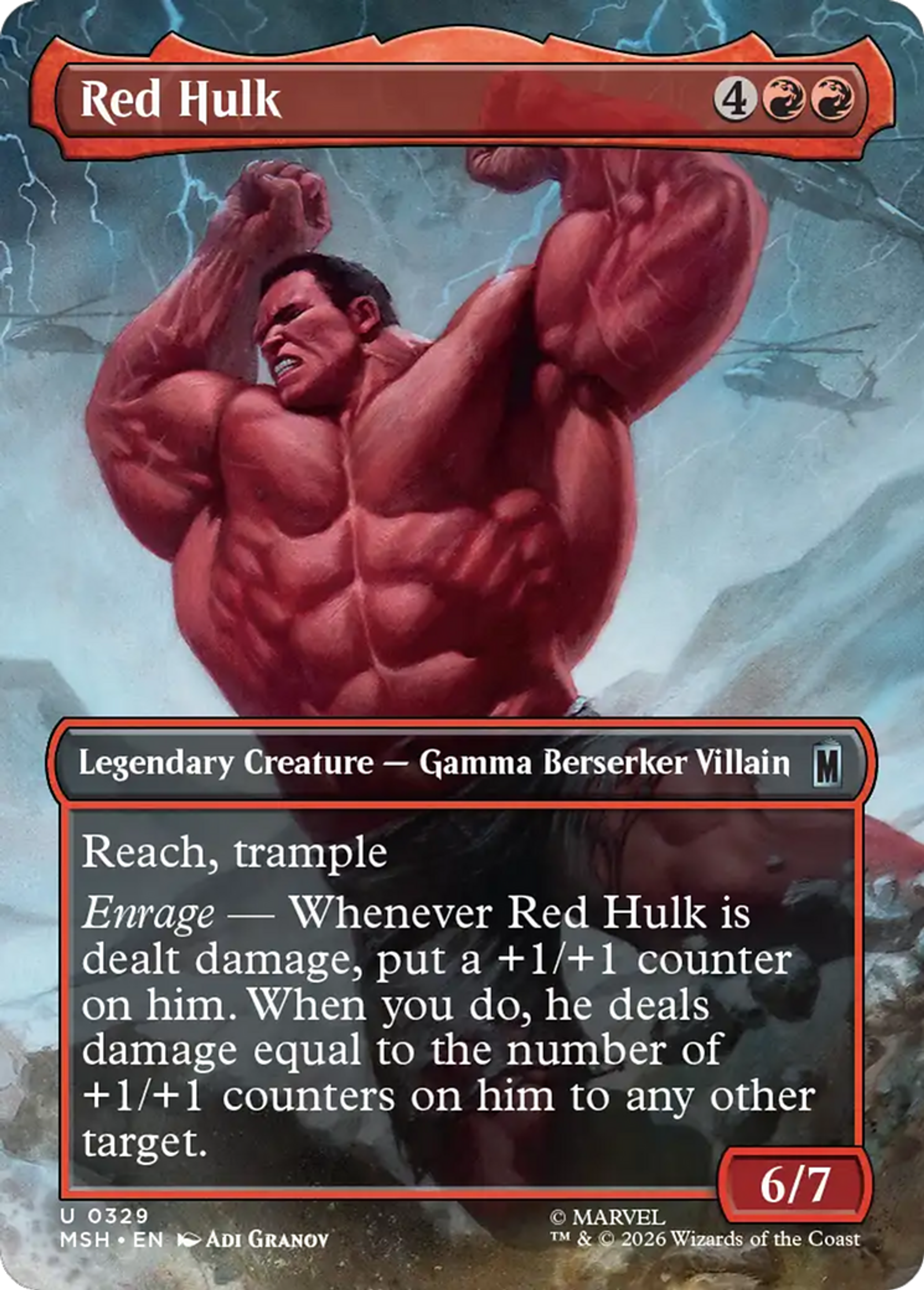 Hulk rouge — Marvel Super Heroes — Magic: The Gathering