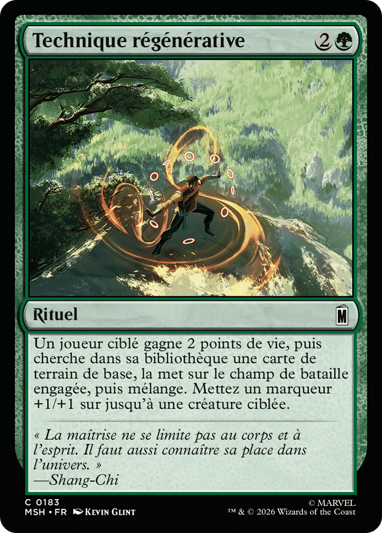 Technique régénérative — Marvel Super Heroes — Magic: The Gathering