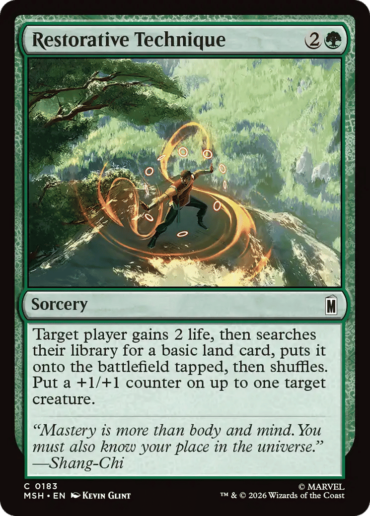 Restorative Technique — Marvel Super Heroes — Magic: The Gathering