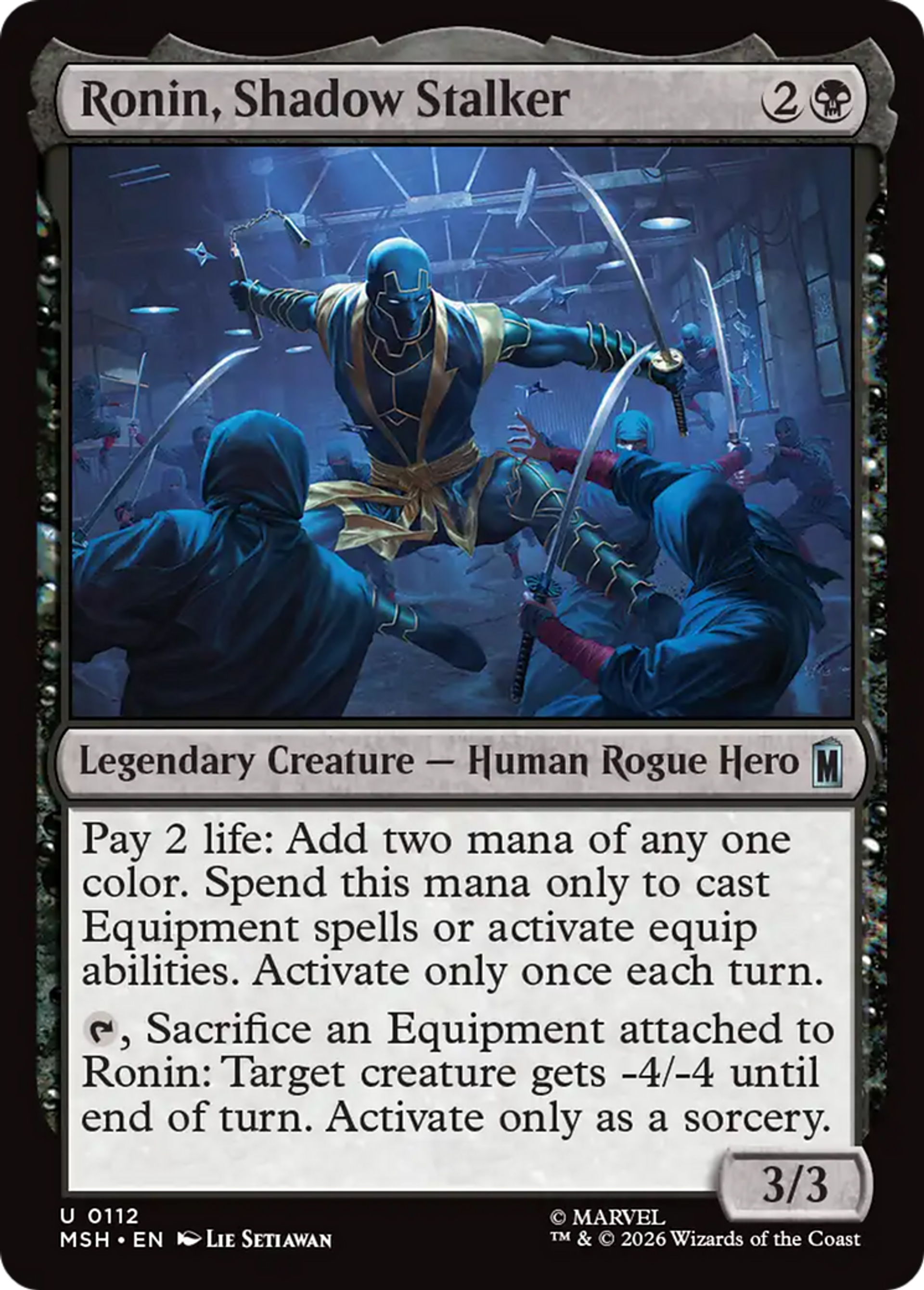 Ronin, pisteur de l'ombre — Marvel Super Heroes — Magic: The Gathering