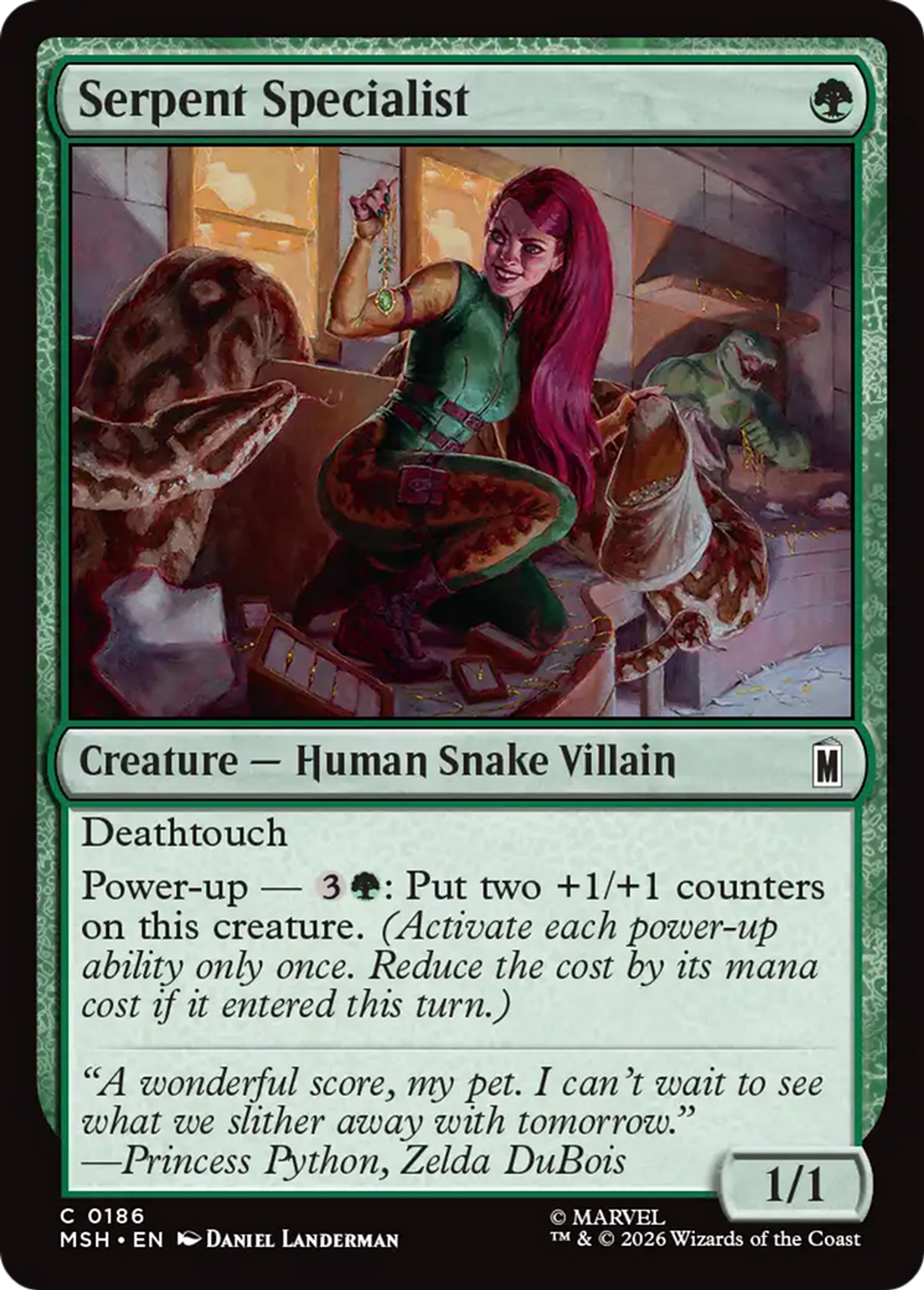 Serpent Specialist — Marvel Super Heroes — Magic: The Gathering