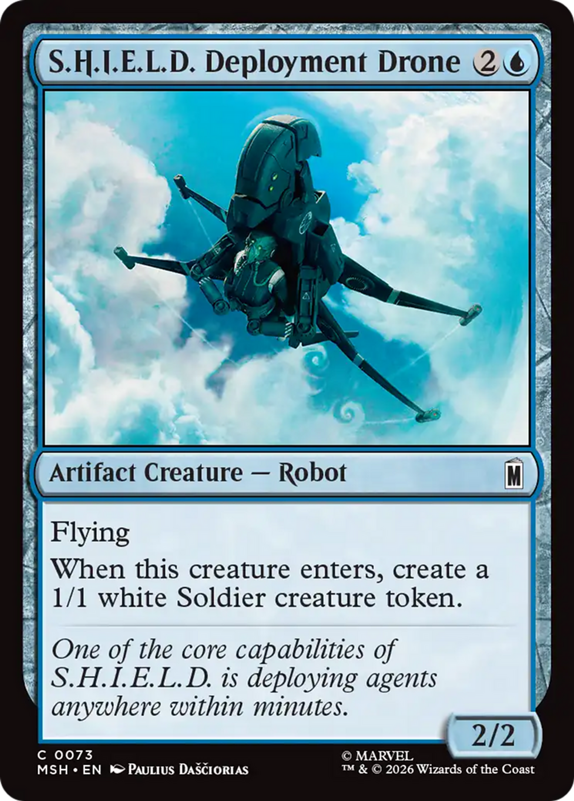 S.H.I.E.L.D. Deployment Drone — Marvel Super Heroes — Magic: The Gathering