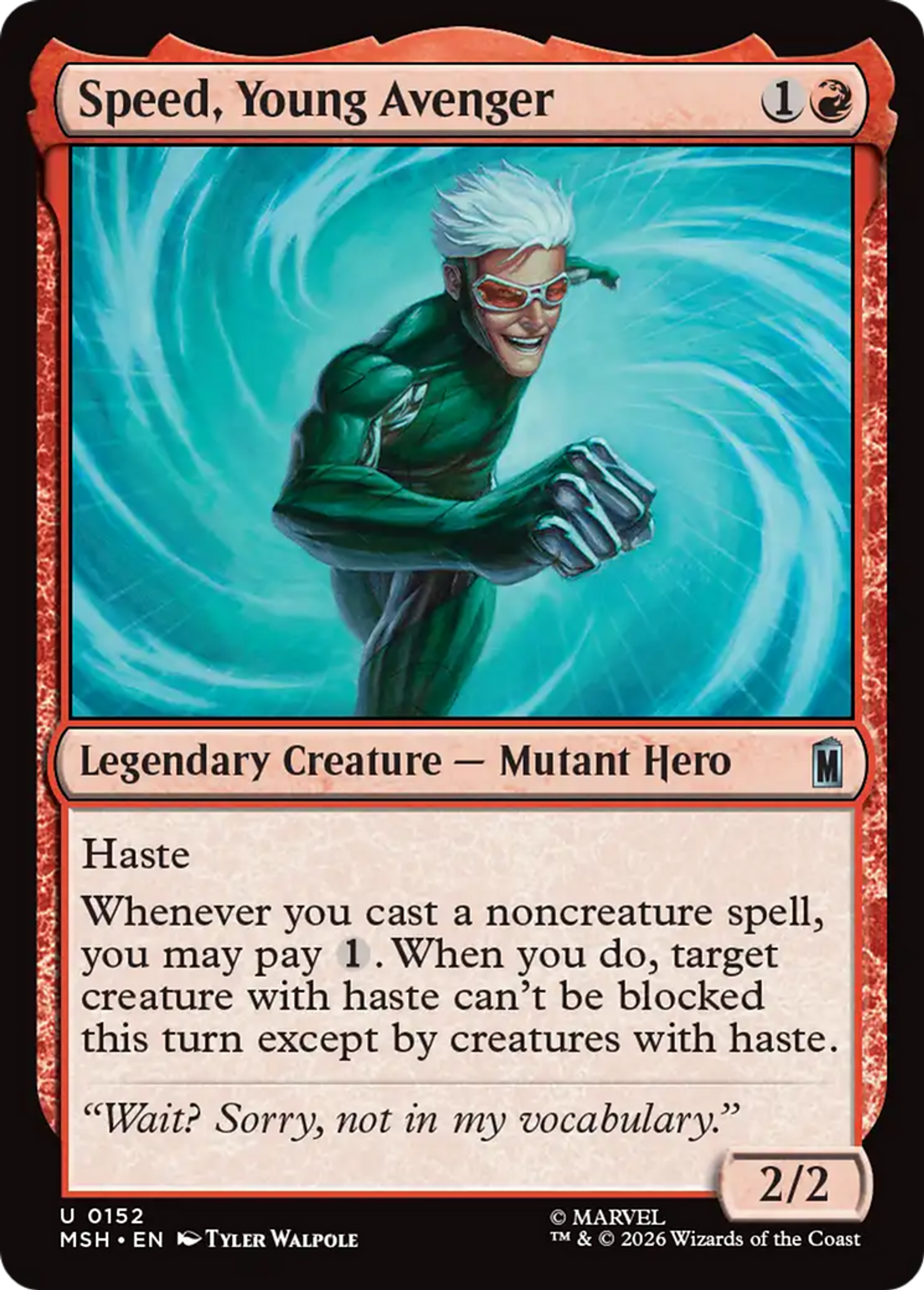 Speed, jeune Vengeur — Marvel Super Heroes — Magic: The Gathering
