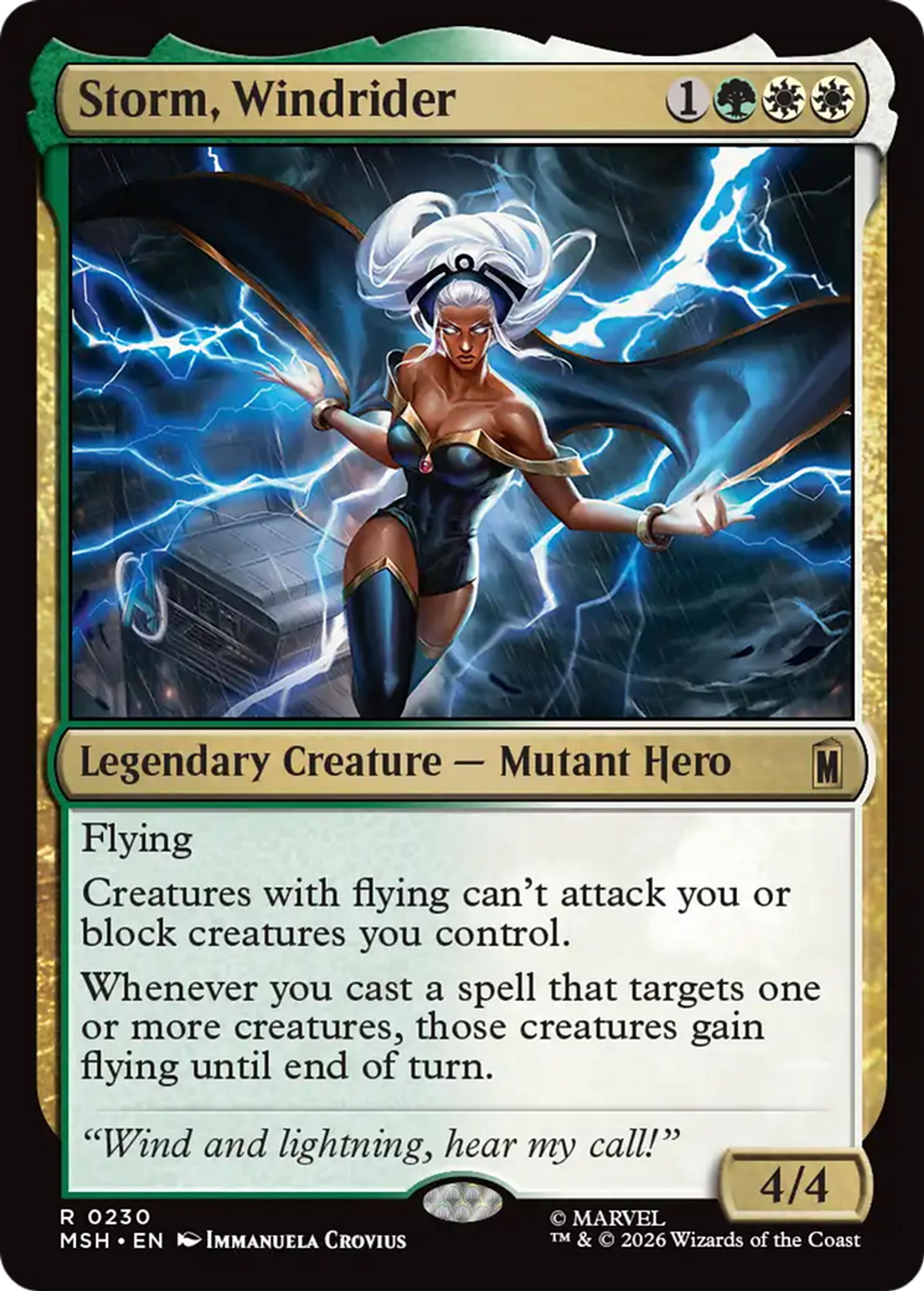 Storm, Windrider — Marvel Super Heroes — Magic: The Gathering