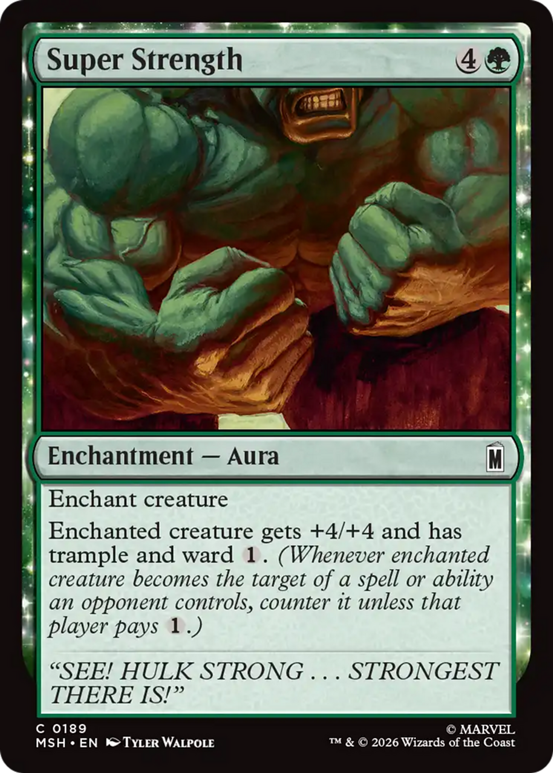 Super Strength — Marvel Super Heroes — Magic: The Gathering