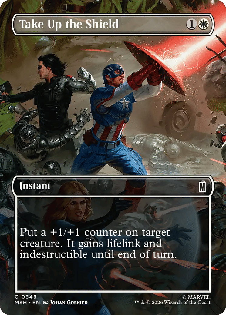 Take Up the Shield — Marvel Super Heroes — Magic: The Gathering