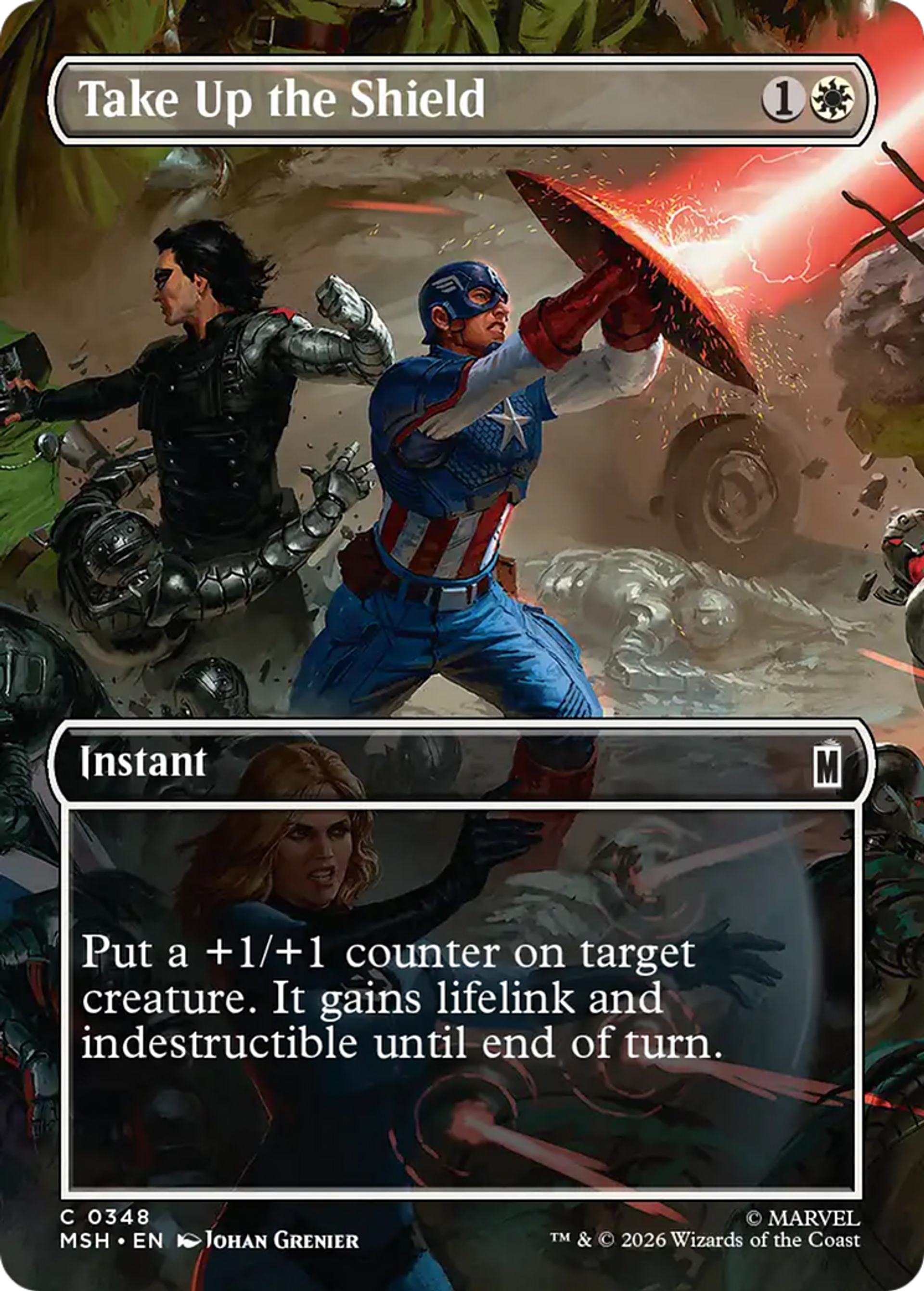 Take Up the Shield — Marvel Super Heroes — Magic: The Gathering