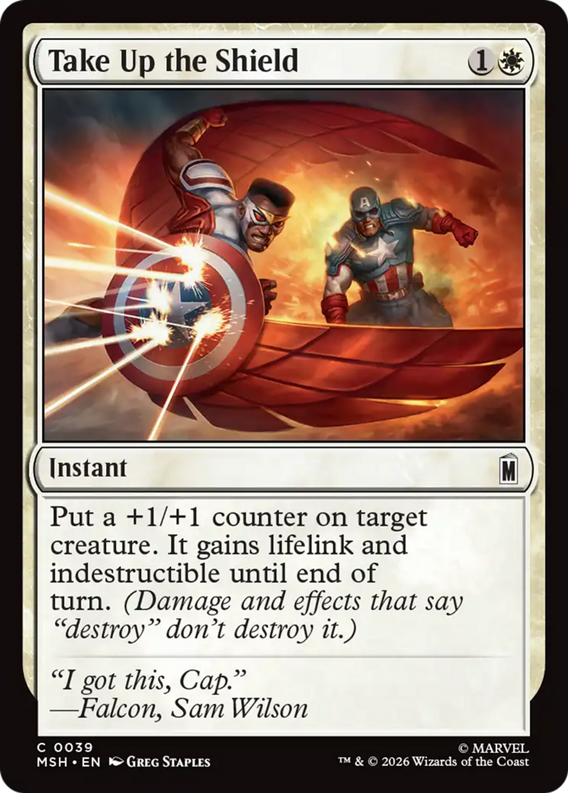 Levée de bouclier — Marvel Super Heroes — Magic: The Gathering