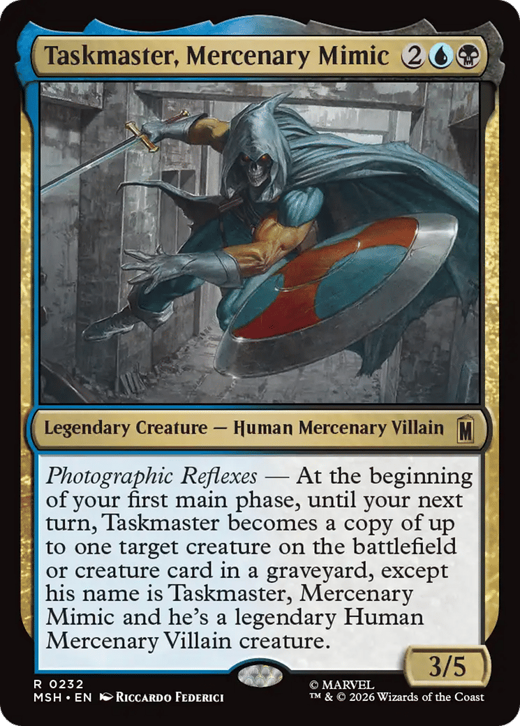 Taskmaster, Mercenary Mimic — Marvel Super Heroes — Magic: The Gathering
