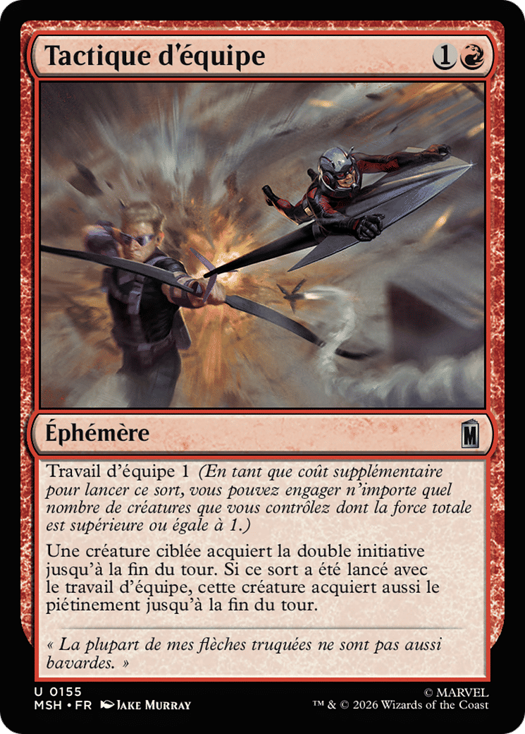 Tactique d'équipe — Marvel Super Heroes — Magic: The Gathering