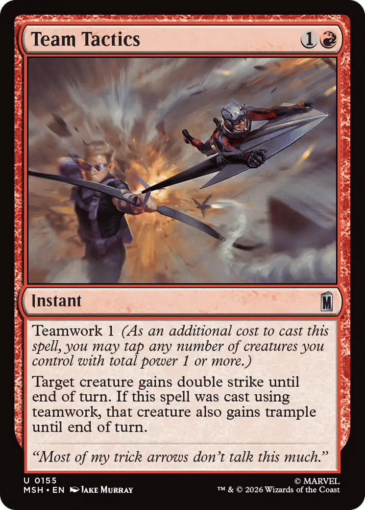 Team Tactics — Marvel Super Heroes — Magic: The Gathering