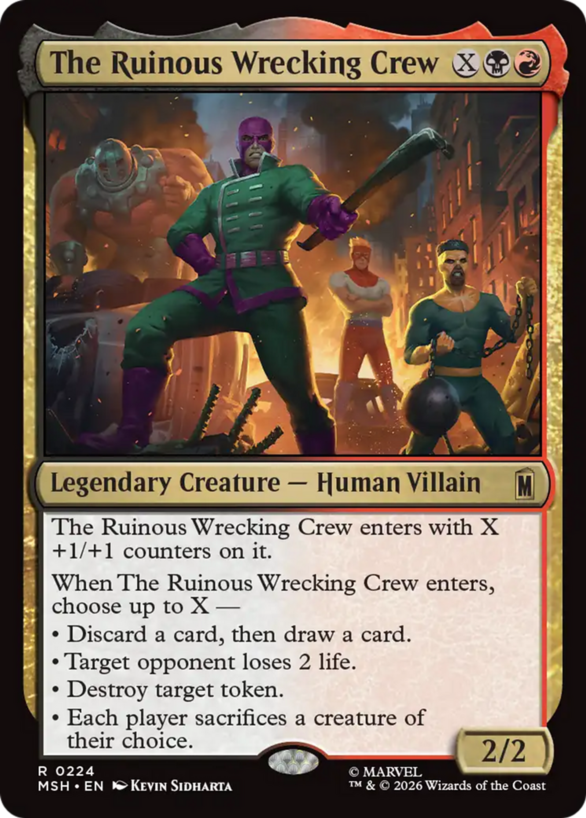 Les désastreux Démolisseurs — Marvel Super Heroes — Magic: The Gathering