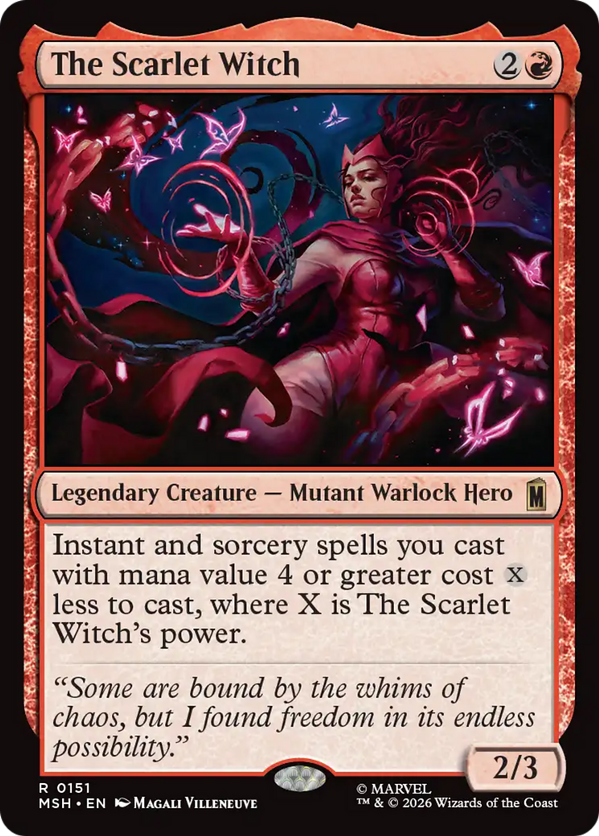 La Sorcière Rouge — Marvel Super Heroes — Magic: The Gathering