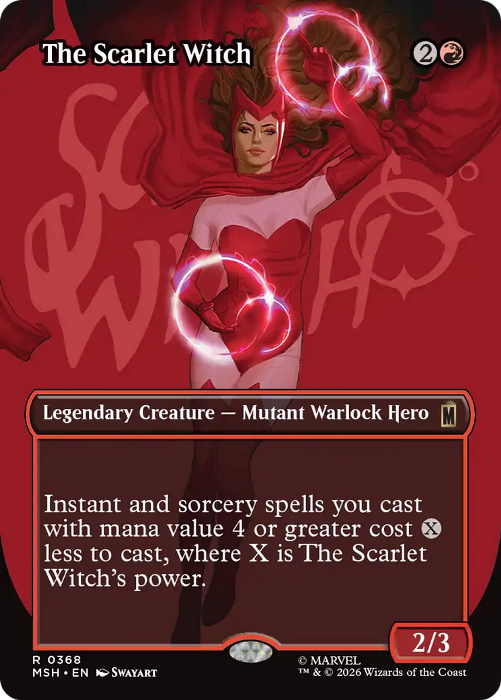 The Scarlet Witch — Marvel Super Heroes — Magic: The Gathering