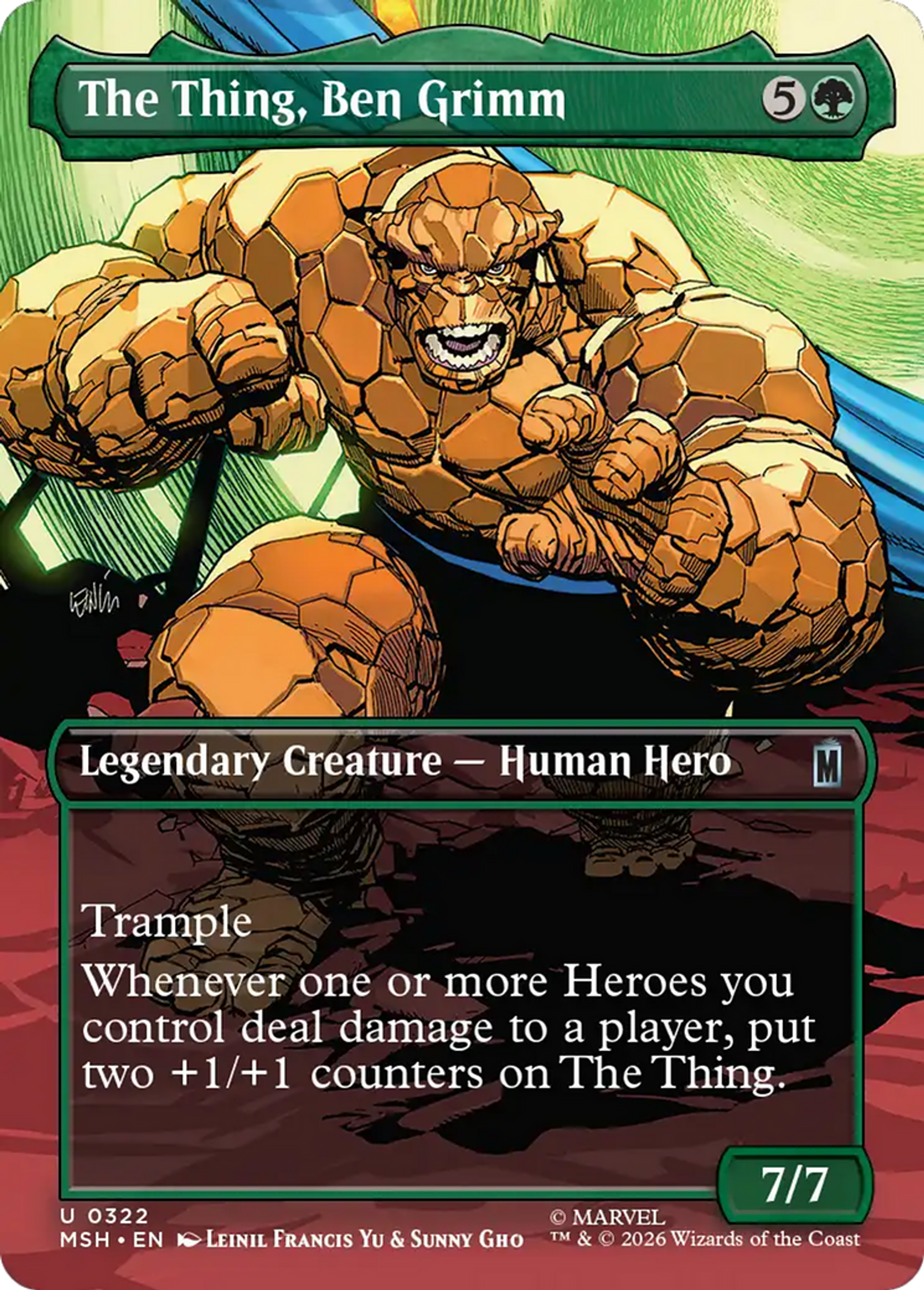 La Chose, Ben Grimm — Marvel Super Heroes — Magic: The Gathering