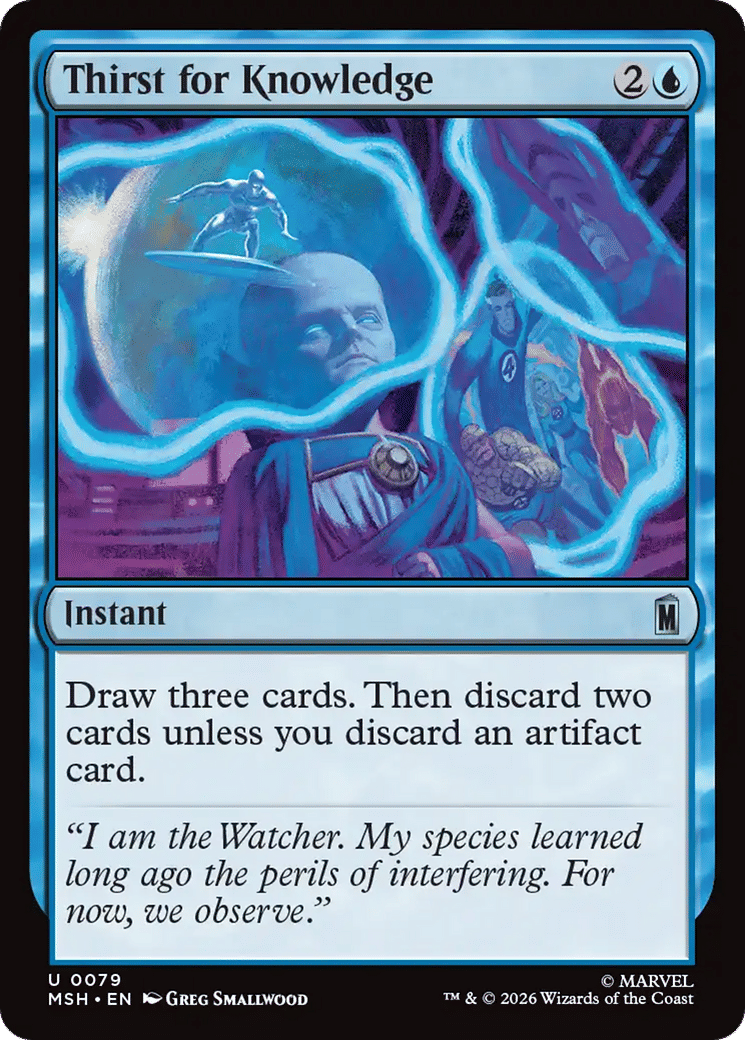 Thirst for Knowledge — Marvel Super Heroes — Magic: The Gathering