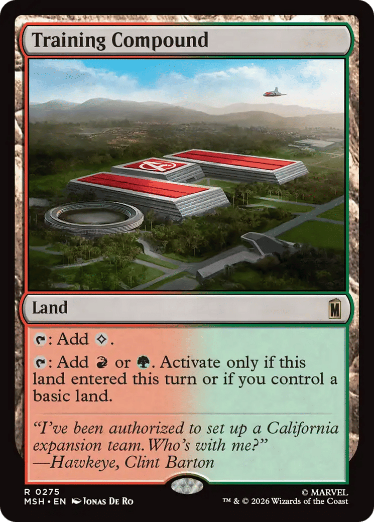 Training Compound — Marvel Super Heroes — Magic: The Gathering