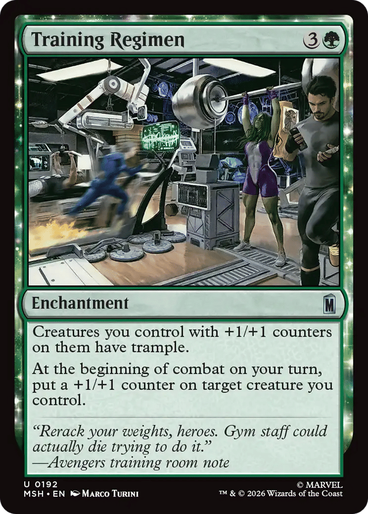 Training Regimen — Marvel Super Heroes — Magic: The Gathering