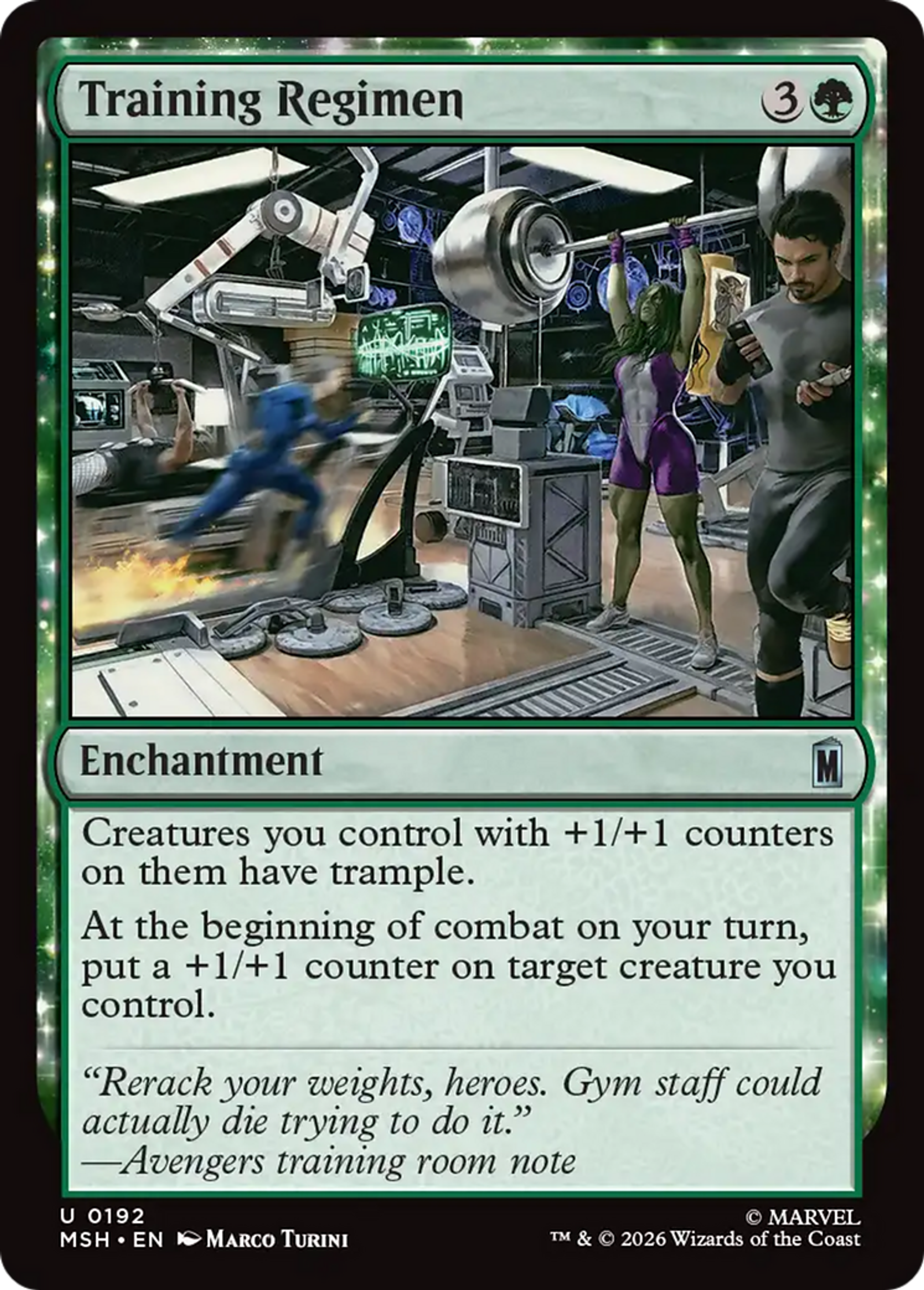 Training Regimen — Marvel Super Heroes — Magic: The Gathering