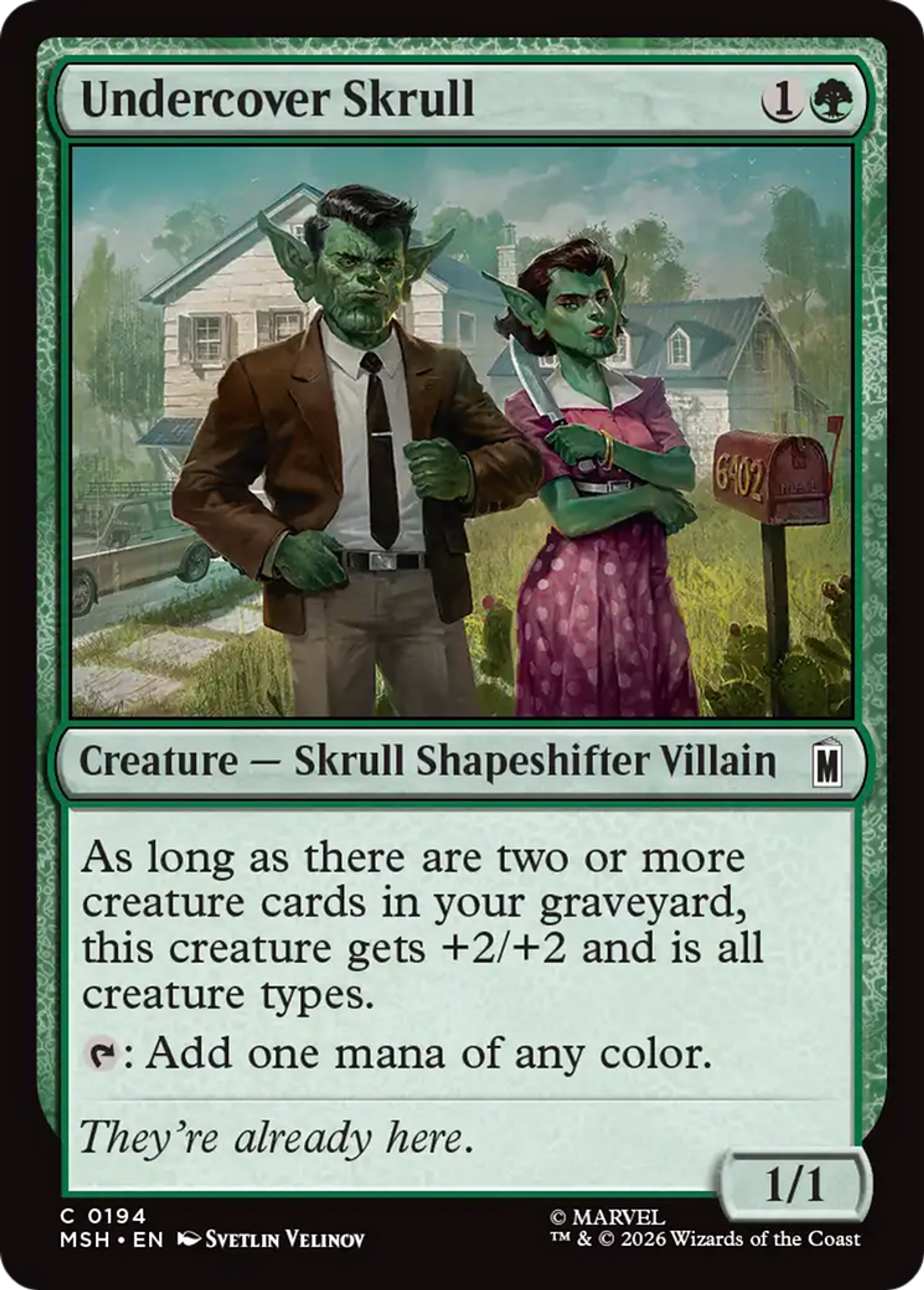 Skrull incognito — Marvel Super Heroes — Magic: The Gathering