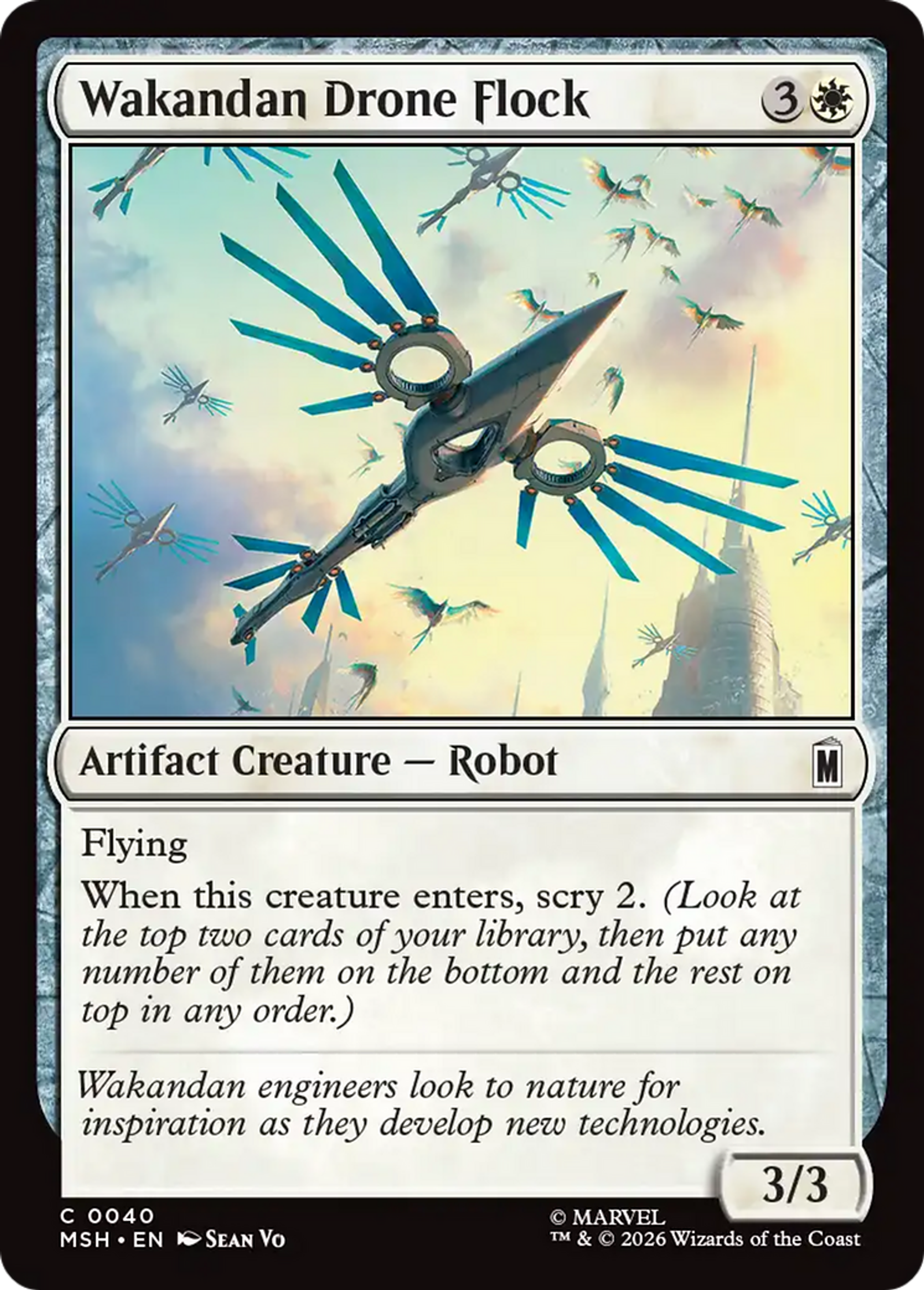 Nuée de drones wakandais — Marvel Super Heroes — Magic: The Gathering