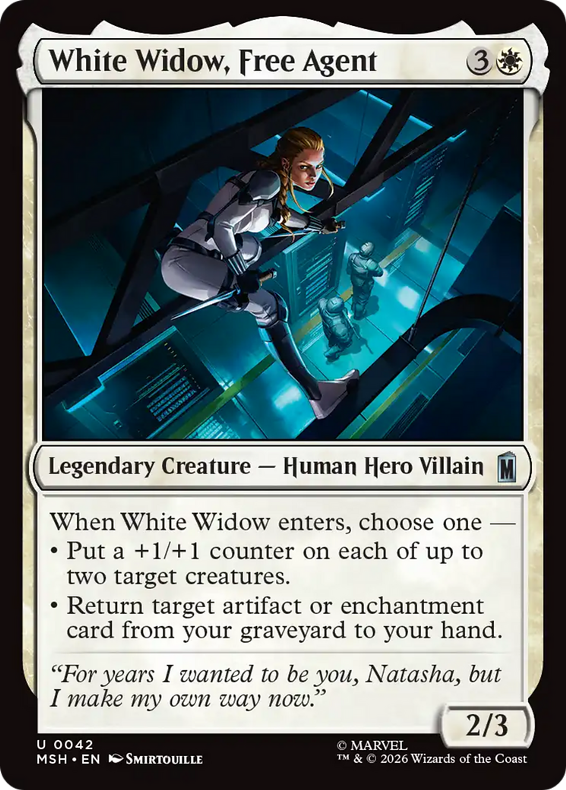 White Widow, agent libre — Marvel Super Heroes — Magic: The Gathering