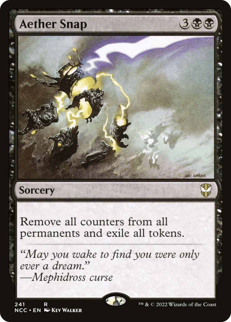 Aether Snap — New Capenna Commander — Magic: The Gathering