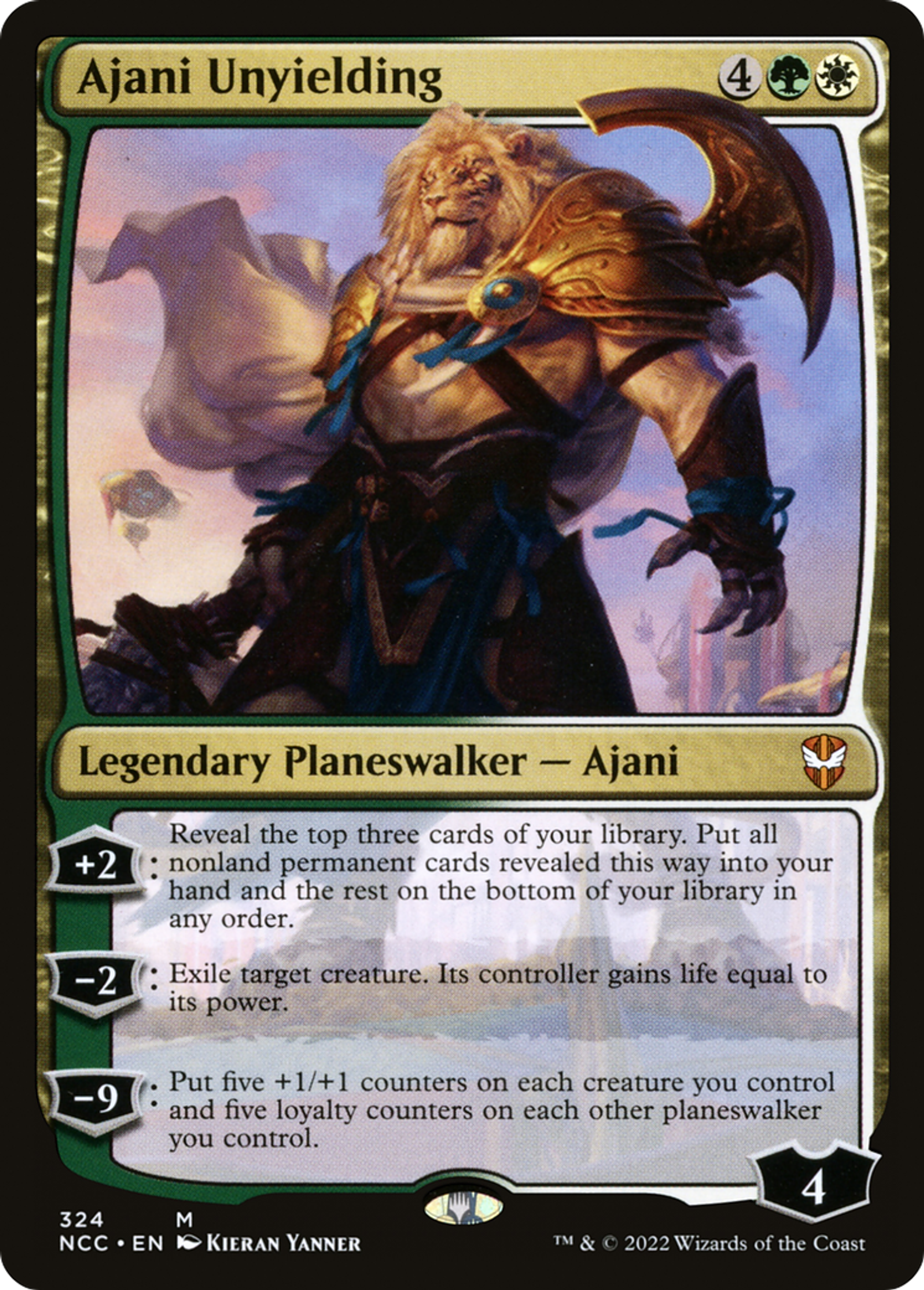 Ajani Unyielding — New Capenna Commander — Magic: The Gathering